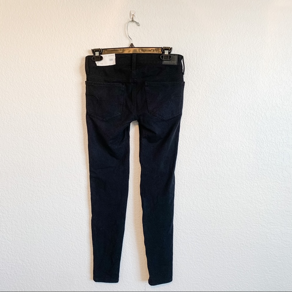 American Eagle Black Pants Skinny Jeggings - Picture 2 of 8